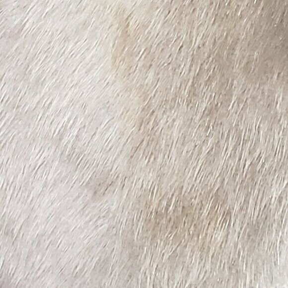 Vintage Faux Fur Coat, 3/4 Sleeves, Large - Picture 3 of 8